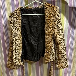 Cheetah Print Coat